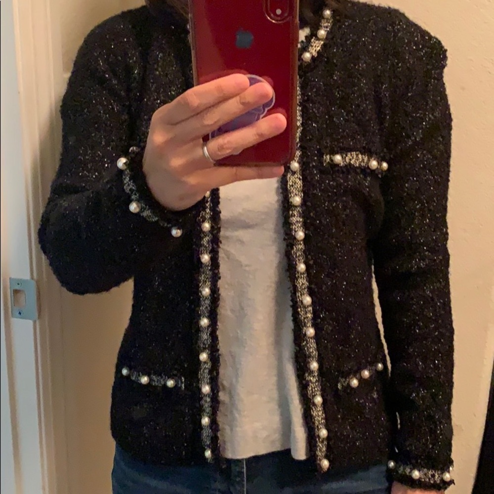 White House Black Market Luxurious Sweater Jacket